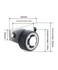 Heavy Duty 2 Pack Low Profile Anti Sag Gate Support Rollers With Sealed Ball Bearings showing dimensions and installation details.