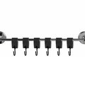 Leather S Hooks With PU Leather Coat 3 Pack Multifunctional S Hooks For Hanging Clothes Outdoor Camping Kitchen Durable Metal Hooks Black