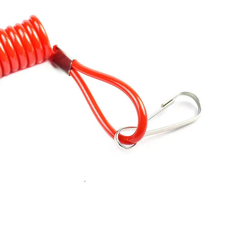 Replacement Kill Switch Lanyard For Outboard Motors Red Safety Tether Cord Fits Yamaha MerCruiser Tohatsu Honda Marine Engines
