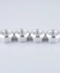 Shop Grade 3/8 Inch NPT Female Aluminum Weld On Bung Plate Kit Four Pack, 6061 T6 Alloy, ideal for valve covers and fuel cells.