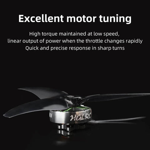 Specter 1804-3500KV 4S Brushless Motor with propeller focus, showcasing excellent motor tuning, durability, and snappy throttle response.