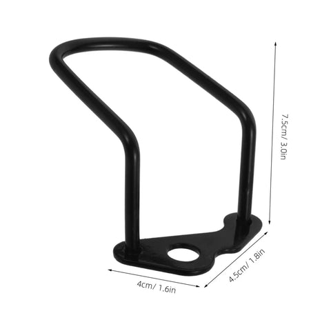 Rear Derailleur Guard And Rack Protector For Mountain Road And Folding Bikes In Black Easy Under Wheel Quick Release Or Fixed Screw Mount