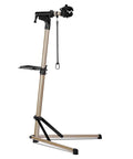 Beefy Pro Grade Aluminum Bike Repair Stand with 360° clamp and tool tray, adjustable height, heavy-duty maintenance setup