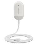 Smart WiFi Water Leak Sensor With Freeze Detector And Humidity Monitoring for home use, with 5 ft white sensor cable.