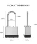 Six Pack Keyed Alike Laminated Steel Padlocks 40mm body 50mm shackle dimensions, front and side view, weather resistant