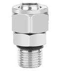 Single Quick Twist Hose Fitting for Pneumatic Air Lines 4mm to 16mm, stainless steel 304 BSPP male threads, PC316 finish connector
