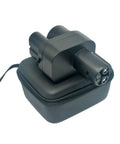 Seamless CCS Combo Two To Nacs Charging Adapter Perfect For Tesla Model Three And Cybertruck in protective black case.