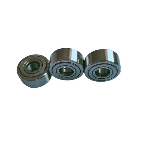 Premium Beefy NATR15PP Needle Roller Bearings With Steel Retainer Set designed for quick lathe repairs, featuring three robust bearings.