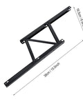 Hefty Black Steel Coffee Table Lift Top Hinge Pair Featuring Smooth As Butter Glide Mechanism, 38cm long.