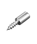 Bullyproof Self Tapping Screws For Cabinet Laminate Support And Wardrobe Partitions Non Slip Glass Shelf Brackets Set Of 200 with shiny silver finish