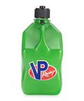 Rock Solid Heavy Duty 5.5 Gallon Square Storage Jugs Green Three Pack With Battery Powered Pump Sweet For Quick Oil Changes And Shop Cleanup No Sweat Setup Today - Green plastic storage jug for fluid transfer.