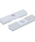 Aluminum GT2 Timing Belt Fixing Pieces Kit For 3D Printers 9x40mm 2GT Belt Clamp Mount Blocks, silver aluminum pair with center hole