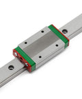 600mm MGN15 Linear Rail Guide With MGN15H Carriage Block for large 3D printers and CNC machines, side angle view