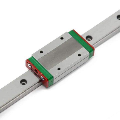 600mm MGN15 Linear Rail Guide With MGN15H Carriage Block for large 3D printers and CNC machines, side angle view