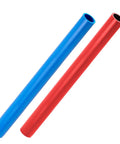 DIY Friendly PEX B Tubing Sticks 0.5 Inch By 4 Feet Red And Blue Potable Water And Hot Water Tubing For Indoor Outdoor Use Pre Cut Convenience Easy Install Replacement For Small Plumbing Jobs