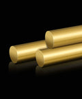 Four Pack Of Twelve Inch Brass Round Rods One Quarter Inch Diameter Lathe Bar Stock Durable Smooth Surface Great For DIY Projects