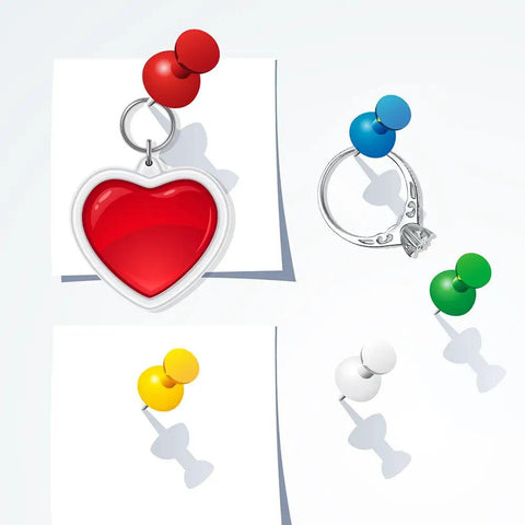 Killer 600 Color Push Pins With Solid Steel Points For Bulletin Boards Maps And Office Desks Sweet 1 Inch standard thumb tacks securing notes.
