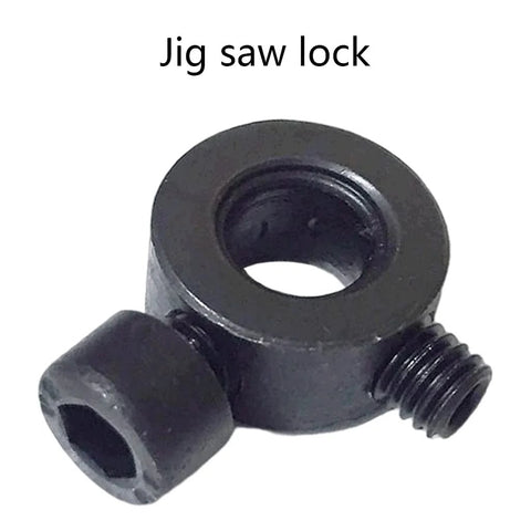 Heavy Duty Electric Jig Assembly Replacement Clamping Block 0.35 Inch With 9mm Eccentric Hole High Carbon Steel Construction Durable Power Tool Accessory