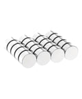 Beefy Ultra Strong N52 Neodymium Disc Magnets 1/2 Inch Diameter 1/4 Inch Thick 20 Pack Rust Resistant Nickel Coated
