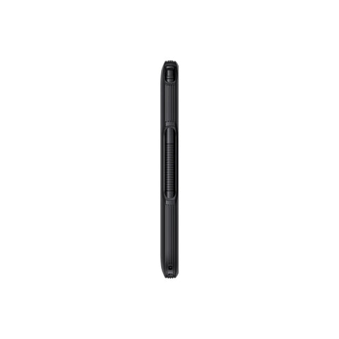 Rugged Ten Point One Inch Android Tablet Packing 128 Gigabytes Of Storage And Fully Unlocked Lte Capability Built Tough side view with textured grip.
