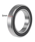 6803-2RS Deep Groove Ball Bearings 17x26x5mm, Double Sealed, ABEC 3, Low Noise, Long-Life Chromium Steel, Smooth Operation, 5-Pack, Great for Hobbyists and Pros in Machinery, RC Models, 3D Printing, and Automotive Projects, 5mm width