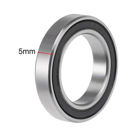 6803-2RS Deep Groove Ball Bearings 17x26x5mm, Double Sealed, ABEC 3, Low Noise, Long-Life Chromium Steel, Smooth Operation, 5-Pack, Great for Hobbyists and Pros in Machinery, RC Models, 3D Printing, and Automotive Projects, 5mm width