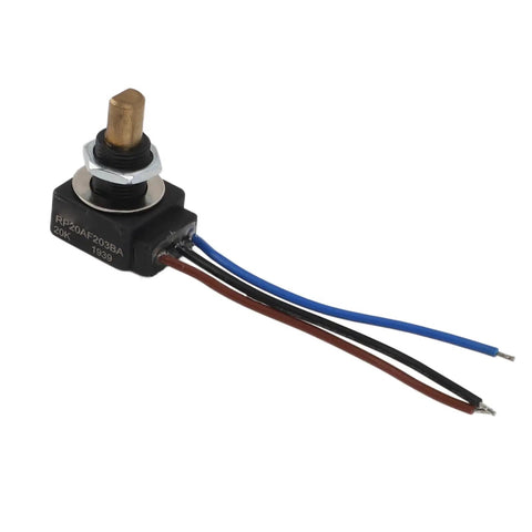 Rotary Potentiometer With Linear Taper Adjustable Resistor IP65 Waterproof 0.25W Power Rating 320 Degree Rotation Knob