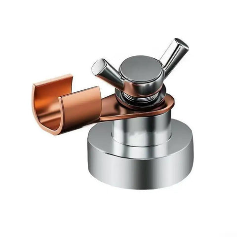 Premium Heavy-Duty Grounding Magnetic Clamp Set For Welding Jobs Includes Two Giant Sizes Plus One Small One. Close-up of clamp.