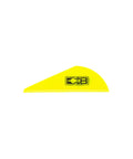 Neon Yellow 2 Inch Archery Vanes Pack For Hunting And 3D Shoots, Hunt-Ready Forgiveness On Vertical Compounds And Crossbows