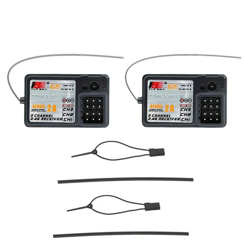 Two Pack 3 Channel 2.4G AFHDS 2A Receiver For GT5 GT2E GT2F GT2G iT3B iT3C Transmitters Stable 100 To 200 Meter Range RC Receiver