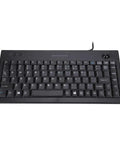Heavy Duty Wired USB Keyboard With Eighty Eight Keys Dead Silent Business Keypad For Quick Data Entry Or Chill Gaming Sessions Bulletproof Design Plug And Play Ready top view with dark layout and low profile keys