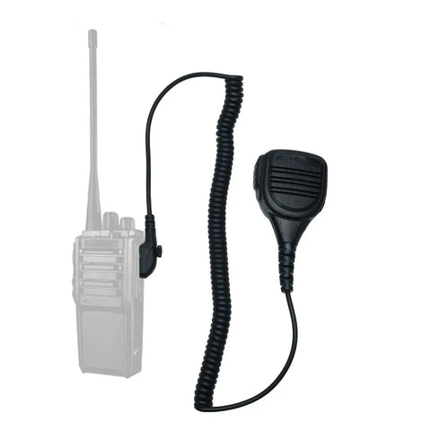 Two Pin Speaker Microphone For HYT Hytera Radios Walkie Talkie Compatible With BD500 BD502i PD560 coiled cord and radio clip attachment