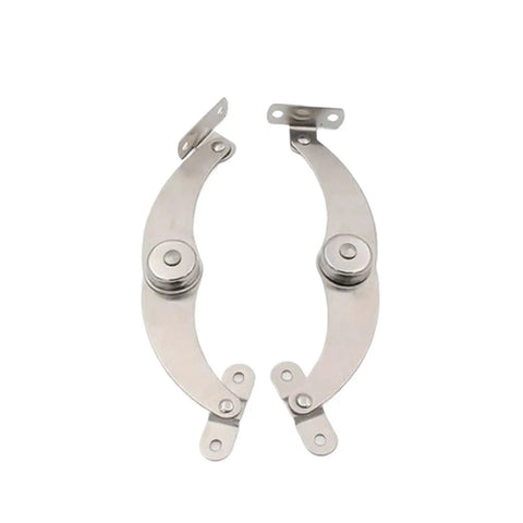 Concealed Rotating Door Hinges 2 Pack Stainless Steel Hydraulic Adjustable Support Hinges For Cabinets Easy Install Heavy Duty Low Noise
