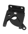 Heavy Gauge Iron Fence Lock With Self Locking Gate Latch And Adjustable Pull Cable Locks Dead Tight backyard security gear, black metal latch.