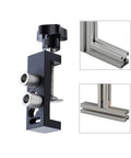 Profile Drill Guide Access Hole Jig For Aluminum Extrusion Pro Grade Quick Clamp Drill Sleeve DIY Drilling Jig installed on aluminum profiles