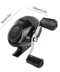 Powerful Spincast Fishing Reel For Easy Casting Push Button Design With Instant Anti Reverse Clutch Durable Nylon Body