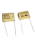 Top Notch Film Capacitor 47nF 0.047uF 473 P15 For Audio Circuits And Power Supplies DIY Electronics High Stability Durable Metalized Film Cap For Signal Timing And Noise Filtering, two RIFA leaded capacitors