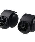 Stemless Chair Casters 5 Pack 2 Inch Replacement Wheels For Office And Home Furniture, durable black plastic construction