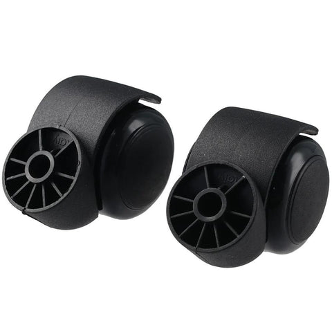 Stemless Chair Casters 5 Pack 2 Inch Replacement Wheels For Office And Home Furniture, durable black plastic construction