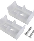 Clear Framed Sliding Shower Door Bumpers 2 Pack With Screws Elastic Plastic Rubber Stoppers For 1-3/8 Inch Frame Glass Shower Enclosures
