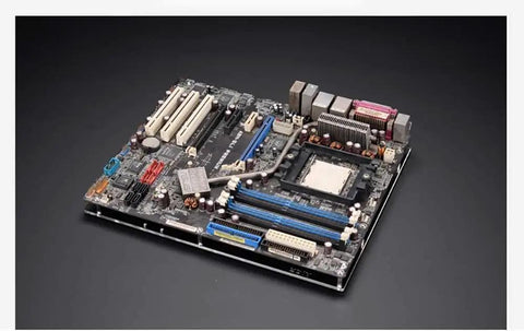 ITX Open Air PC Case Bracket Acrylic DIY Bare Frame For ITX Motherboard Transparent, GPU Card Support, Easy Drive Mount, Lightweight