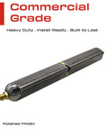 Heavy Duty Weldable Bullet Hinge Measures 6 Point 24 Inches By 0.979 Wide, polished steel, ideal for heavy-duty gate and door applications.