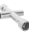 Top Tier Mini RC Wrench Equipped With M2 M2.5 M3 Cross Socket Configurations For Quick Fixes And Absolute No Sweat Scale Model Assembly That Really Hits Different with silver hex sockets.
