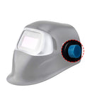 Sky Blue Welding Hood Pipeliner Helmet Fasteners Replacement Headgear Screws With Aluminum Anodized Build And Silicone Washer No Slip Grip 1 Pair For Tight Secure Welding Gear on grey helmet