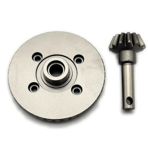 Hard Chrome Steel Helical Spiral Differential Ring And Pinion Gear Set 38T 13T Upgrade Kit Replaces AX30392 For One Tenth Scale RC Cars