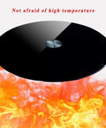 Large Lazy Susan Turntable 360 Degree Rotating Tray With Tempered Glass Display Plate over flames, shatter proof design.