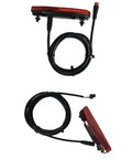 Top Shelf LED E-Bike Rear Light That Rocks 36V And 48V Systems Perfectly For Night Riding With Super Bright Red LEDs To Keep You Safe On The Streets While Making Sure Traffic Sees You From Way Down The Road., red ABS bike rear light with 120cm cable and connector
