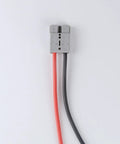 No Sweat 8AWG Charging Cables With 50 Amp M8 Connectors For LiFePo4 Lithium Batteries Boat Rv Forklift Snap And Go Power Transfer Wires, red and black wires with gray connectors.