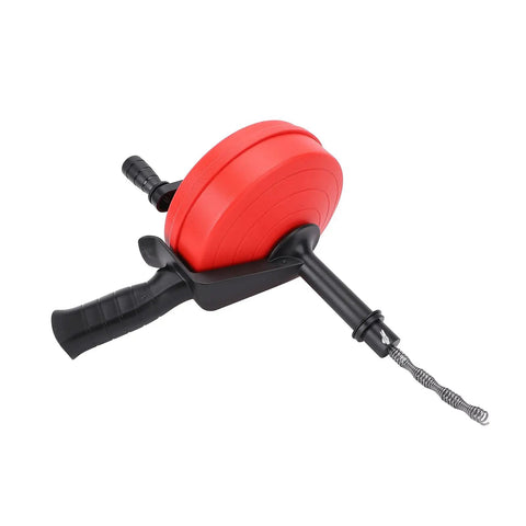 Heavy Duty 7.5M Drain Auger Snake With Drill Mode Attachment Crafted From Premium 65 Manganese Steel for stubborn clogs.