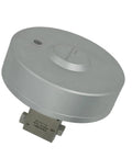 Front view of stainless steel ultra-high-pressure needle valve SI30141-NO with 9/16 in thread, 30,000 psi, air-actuated